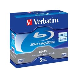 Verbatim - BD-RE x 5 - 25 GB - opslagmedia