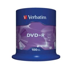 Verbatim - DVD+R x 100 - 4.7 GB - Speichermedium