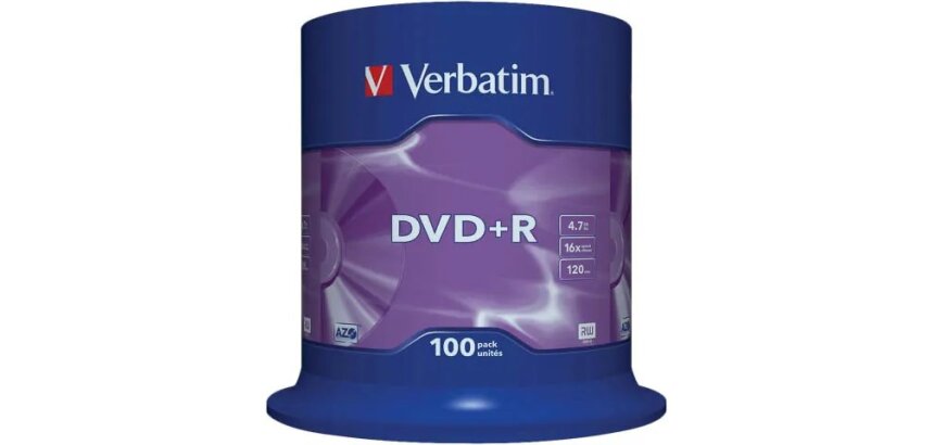 Verbatim - DVD+R x 100 - 4.7 GB - Speichermedium