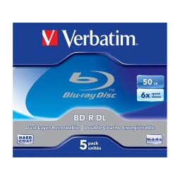 Verbatim - BD-R DL x 5 - 50 GB - storage media