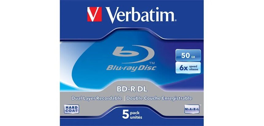 Verbatim - BD-R DL x 5 - 50 GB - Speichermedium