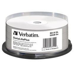 Verbatim DataLifePlus - BD-R DL x 25 - 50 GB - Speichermedium