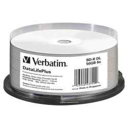 Verbatim DataLifePlus - BD-R DL x 25 - 50 GB - storage media