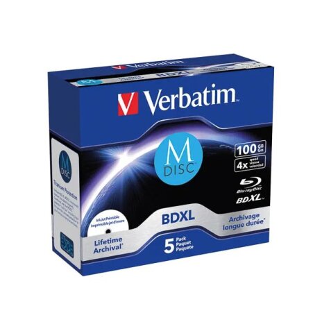 Verbatim M-Disc - BD-R XL x 5 - 100 GB - storage media