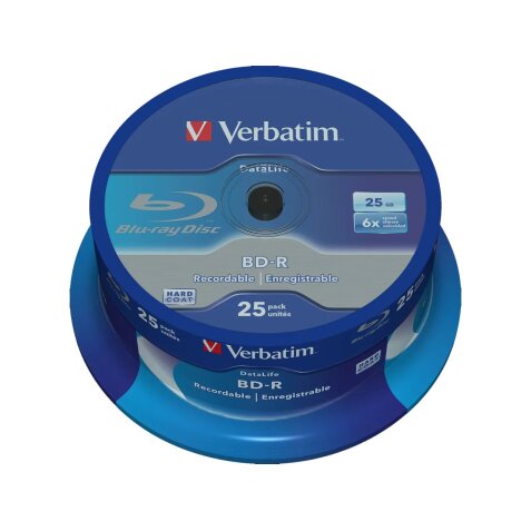 Verbatim DataLife - BD-R x 25 - 25 GB - storage media