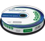 DVD-RW MediaRange 4.7GB|120min 4x speed, 10 stuks