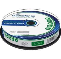 DVD-RW MediaRange 4.7Go 120min 4x speed 10 pièces