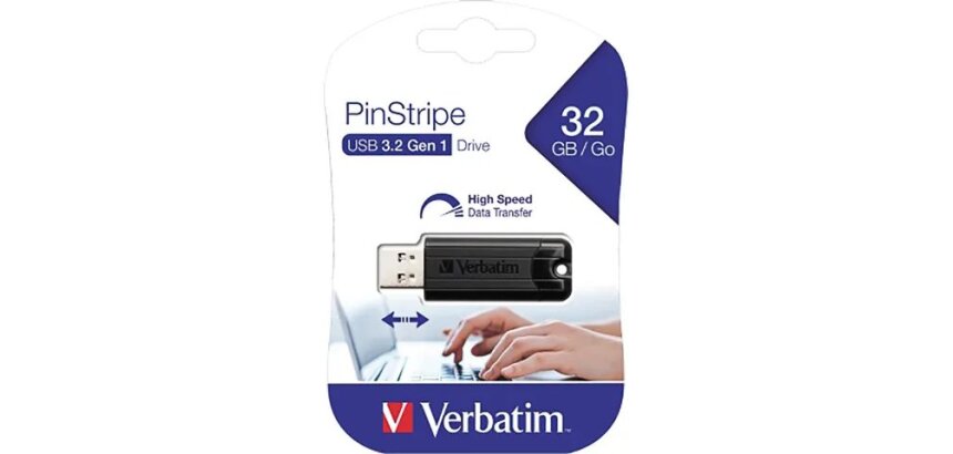 Verbatim Store 'n' Go Pin Stripe USB Drive - USB flash drive - 32 GB