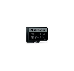 Verbatim PRO - carte mémoire flash - 64 Go - microSDXC UHS-I
