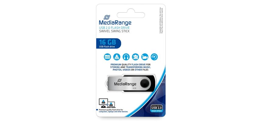 Clé USB 2.0 MediaRange 16Go