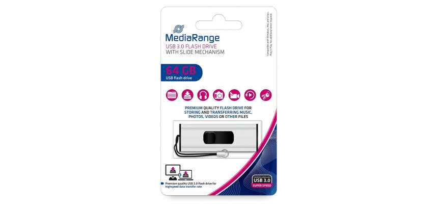 USB-stick 3.0 MediaRange 64GB