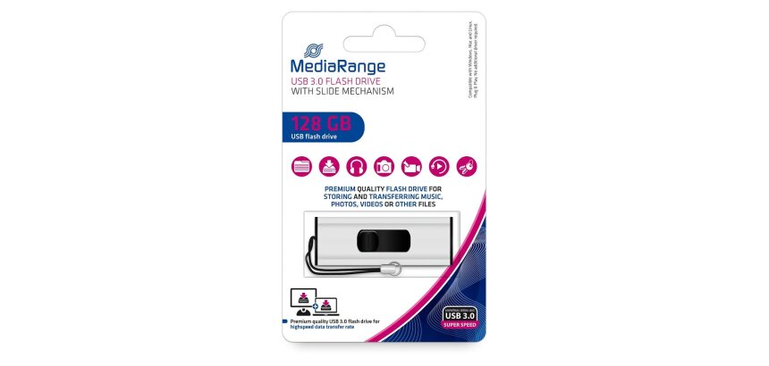 Clé USB 3.0 MediaRange 128Go