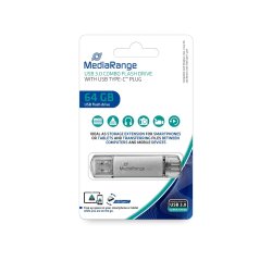 Clé USB 3.0 MediaRange USB-C 64Go