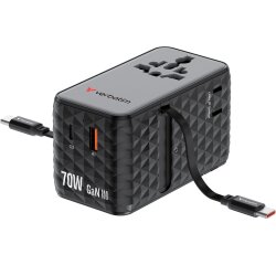 Verbatim Charge 'n' Travel 70W Universell Schwarz Netzteil Schnelles Laden Innenbereich
