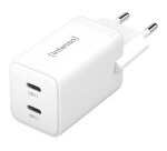 Intenso POWER ADAPTER 2XUSB-C GAN/7804012 Universeel Wit AC Snel opladen Binnen