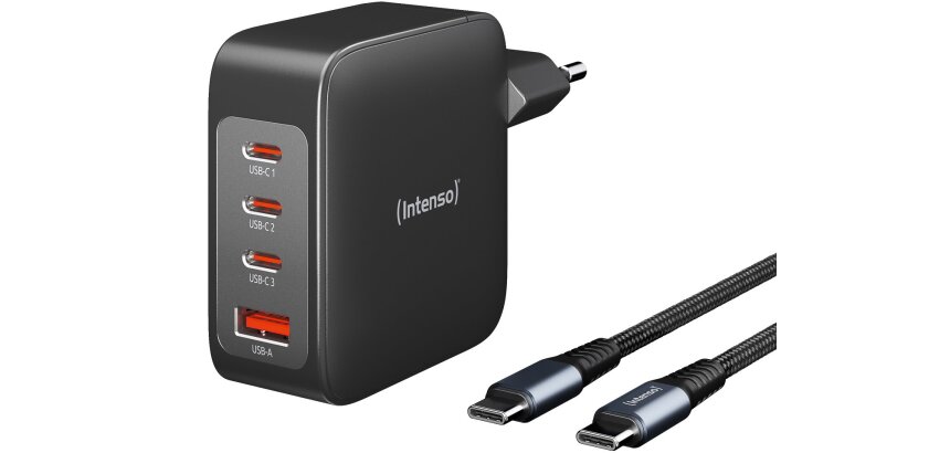 Intenso 7814010 power adapter/inverter Indoor 140 W Black