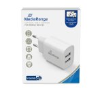 MediaRange MRMA114 oplader voor mobiele apparatuur Smartphone, Tablet Wit AC Binnen