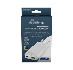 MediaRange MRMA125 Universelles Ladegerät für mobile Geräte Weiß Schnelles Laden Innenbereich