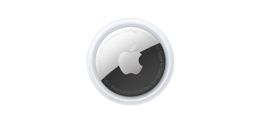 Apple AirTag Article Recherche Argent, Blanc