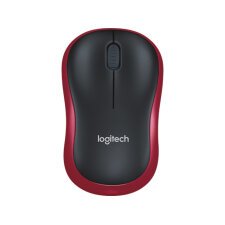 Logitech M185 - mouse - 2.4 GHz - red