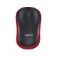 Logitech M185 - mouse - 2.4 GHz - red