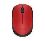 Logitech M171 - Maus - 2.4 GHz - Schwarz, Rot