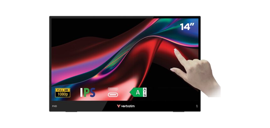 Verbatim Portable 14" FHD Touch Monitor LIGHT