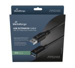 MediaRange MRCS241 USB-kabel USB 3.2 Gen 1 (3.1 Gen 1) 5 m USB A 5 Gbit/s Zwart