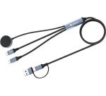Sandberg 441-69 USB-kabel 1,2 m USB A/USB C 2 x USB-C/MagSafe 100 W Zwart