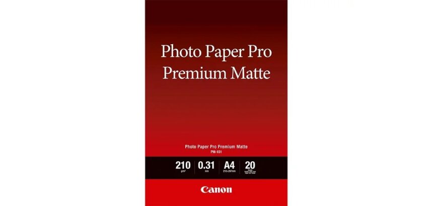 Canon Pro Premium PM-101 - photo paper - smooth matte - 20 sheet(s) - A4 - 210 g/m²