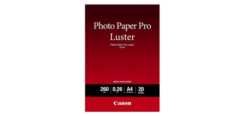 Canon Photo Paper Pro Luster LU-101 - photo paper - luster - 20 sheet(s) - A4 - 260 g/m²