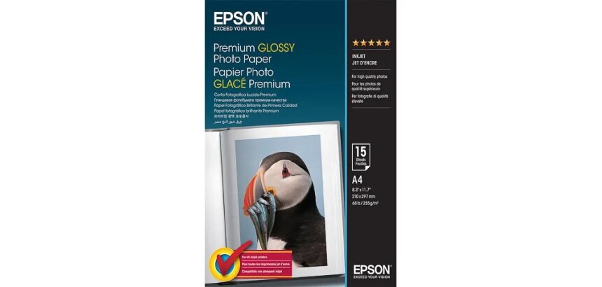 Epson Premium Glossy Photo Paper - photo paper - glossy - 15 sheet(s) - A4