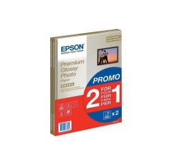 Epson Premium Glossy Photo Paper BOGOF - photo paper - glossy - 15 sheet(s) - A4 - 255 g/m² (pack of 2)