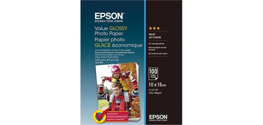 Epson Value - papier photo - brillant - 100 feuille(s) - 100 x 150 mm - 183 g/m²