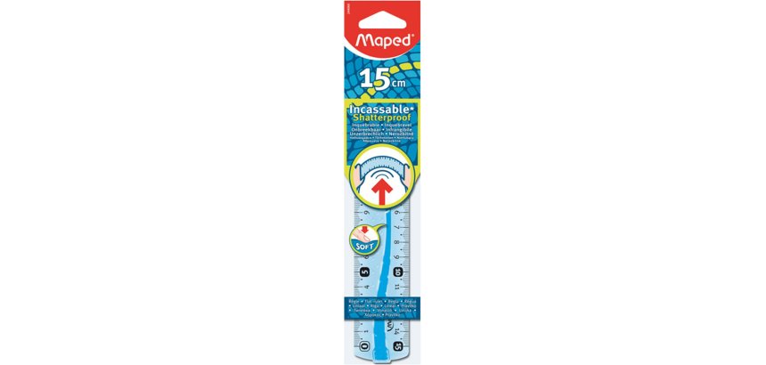 Maped 244060 Desk ruler 150 mm Plastic Assorted colours 1 pc(s)