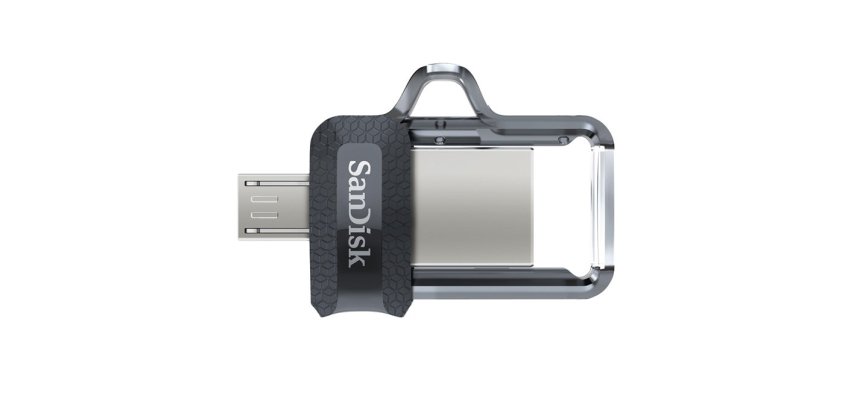 SanDisk 173384 lecteur USB flash 32 Go USB Type-A / Micro-USB Noir, Transparent