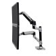 Ergotron LX Series Dual Stacking Arm 61 cm (24") Plata Escritorio