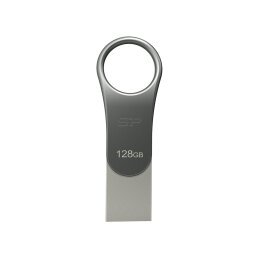 Silicon Power Mobile C80 unidad flash USB 128 GB USB Type-A / USB Type-C 3.2 Gen 1 (3.1 Gen 1) Titanio