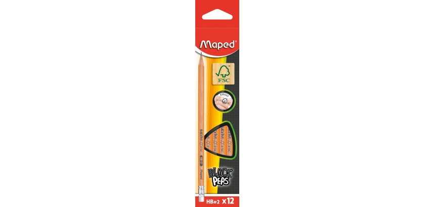 Crayons graphite black'peps hb