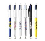 Stylo-bille bic 4 couleurs classiques pointe moyenne 1mm retractable rechargeable      decor message humoristique