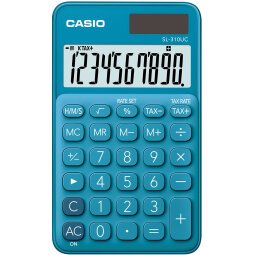 Calculatrice de poche 10 chiffres Bleue SL-310UC-BU-S-EC