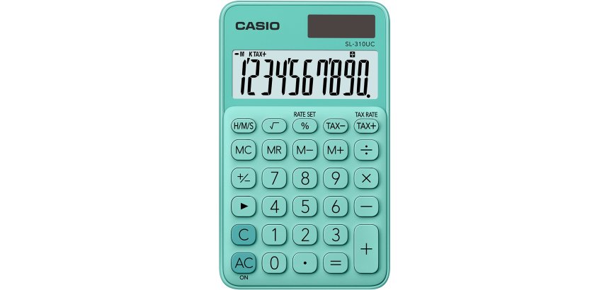 Casio SL-310UC-GN calcolatrice Tasca Calcolatrice di base Verde