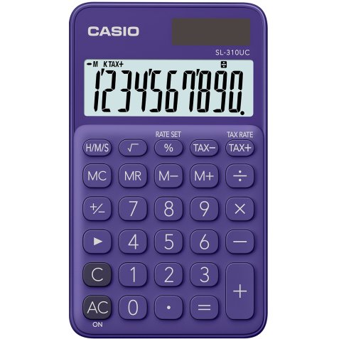 Casio SL-310UC-PL calcolatrice Tasca Calcolatrice di base Viola