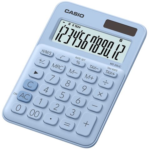 Casio MS-20UC-LB calcolatrice Desktop Calcolatrice di base Blu