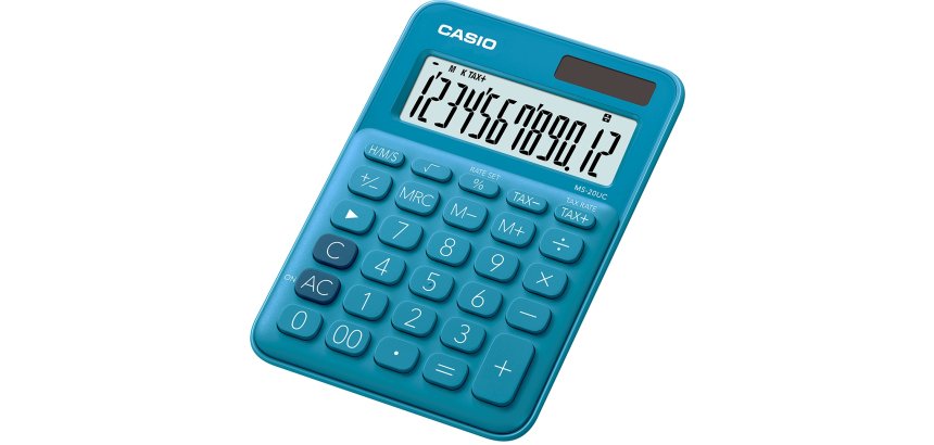 Casio MS-20UC-BU calculator Desktop Basic Blue