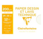 Dessin Technique pochette 12F 24x32cm 200g