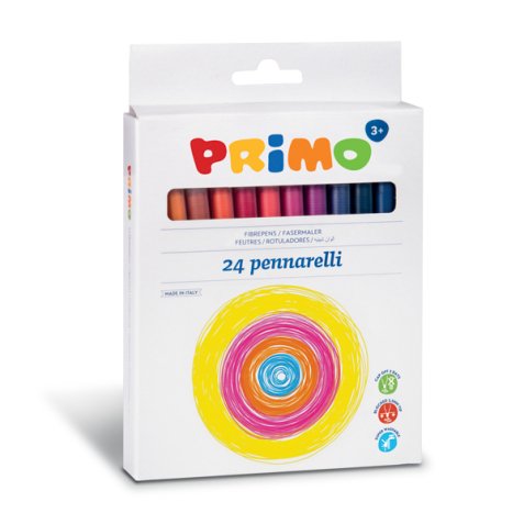 Primo 602PEN24 felt pen Fine Multicolour 24 pc(s)