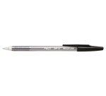 Stylo-bille pilot bp-s écriture moyenne 0.5mm encre douce pointe indéformable rechargeable corps translucide noir