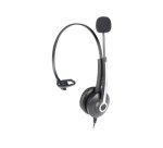 Hamlet HHEADM-UJM cuffia e auricolare Cablato A Padiglione Ufficio USB tipo A Nero