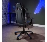 X Rocker 5124601 Gaming-Stuhl Sessel für Videospiele Gepolsterter Stuhl Schwarz, Blau